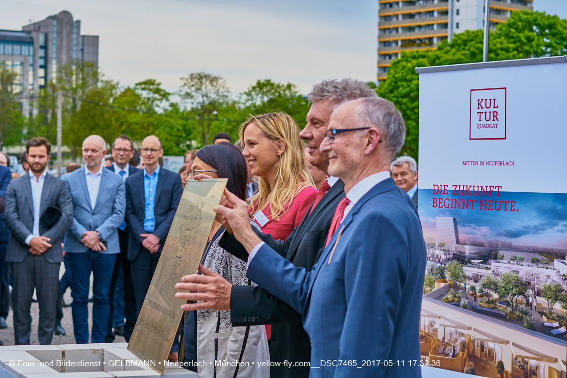 11. Mai 2017 - Grundsteinlegung für die LOGE und dem Kulturquadrat in Neuperlach